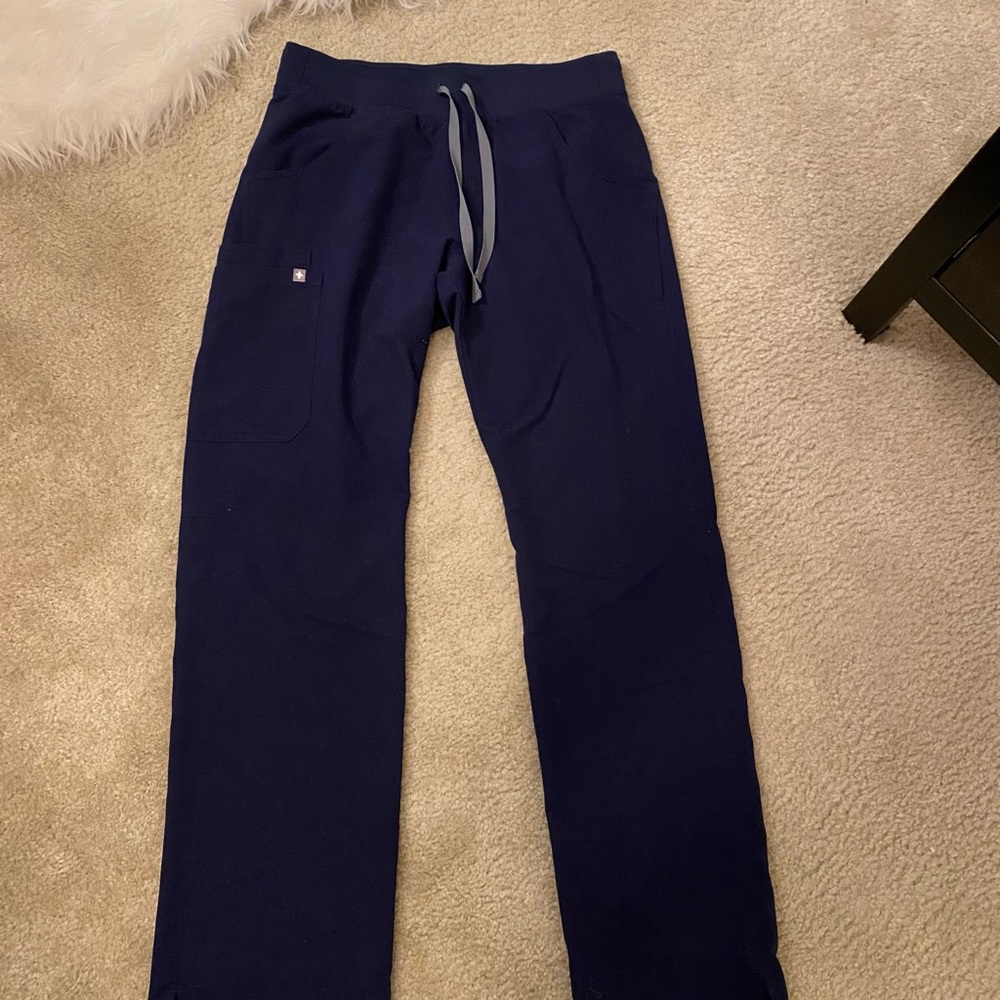 FIGS navy blue pants. Size Small Tall.